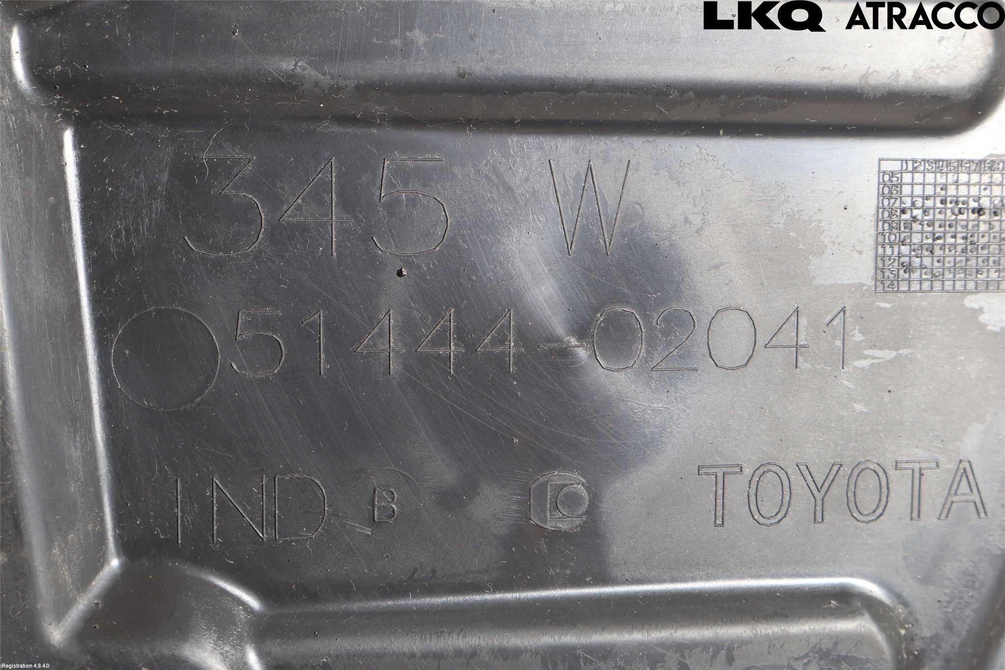 Toyota AVENSIS 09-15 Hasplåt Plåt-Plast