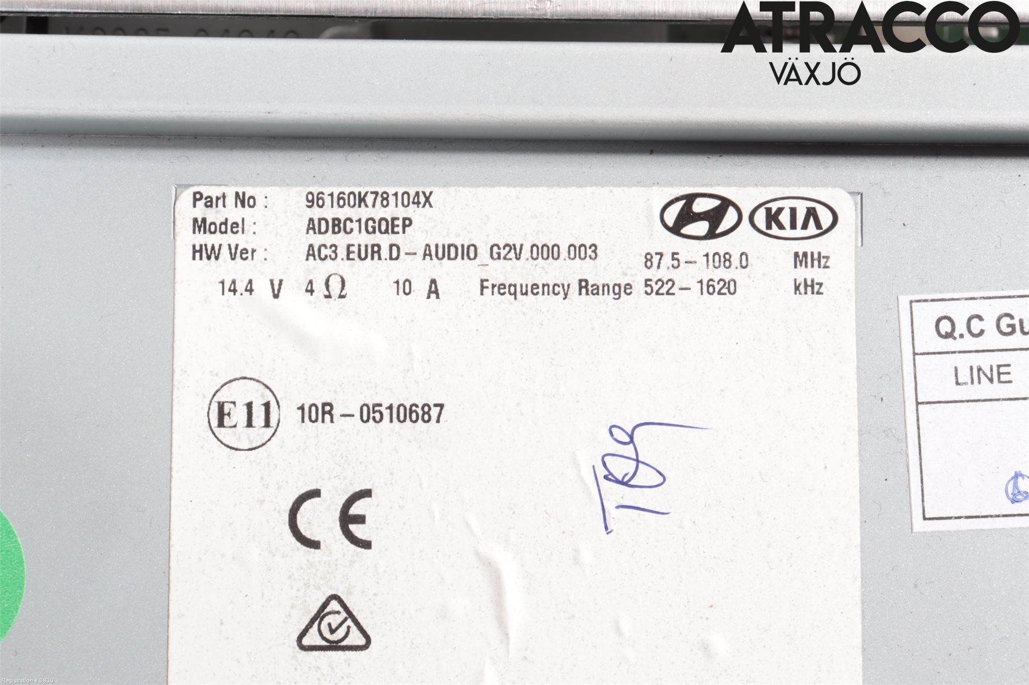Hyundai i10 LA 20- Cd Radio - Multimediapanel