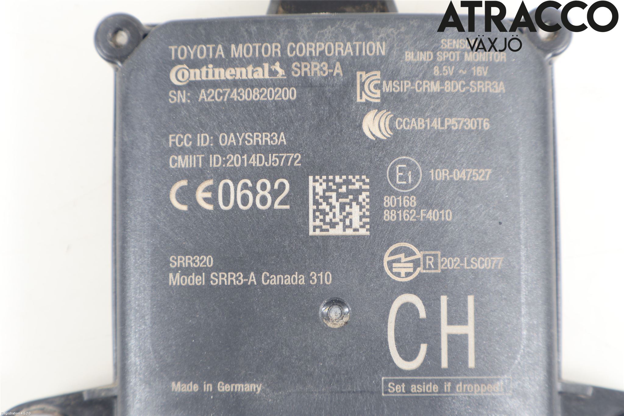 Toyota C-HR 16-23 Sensor Aktivt Kollisionsskydd