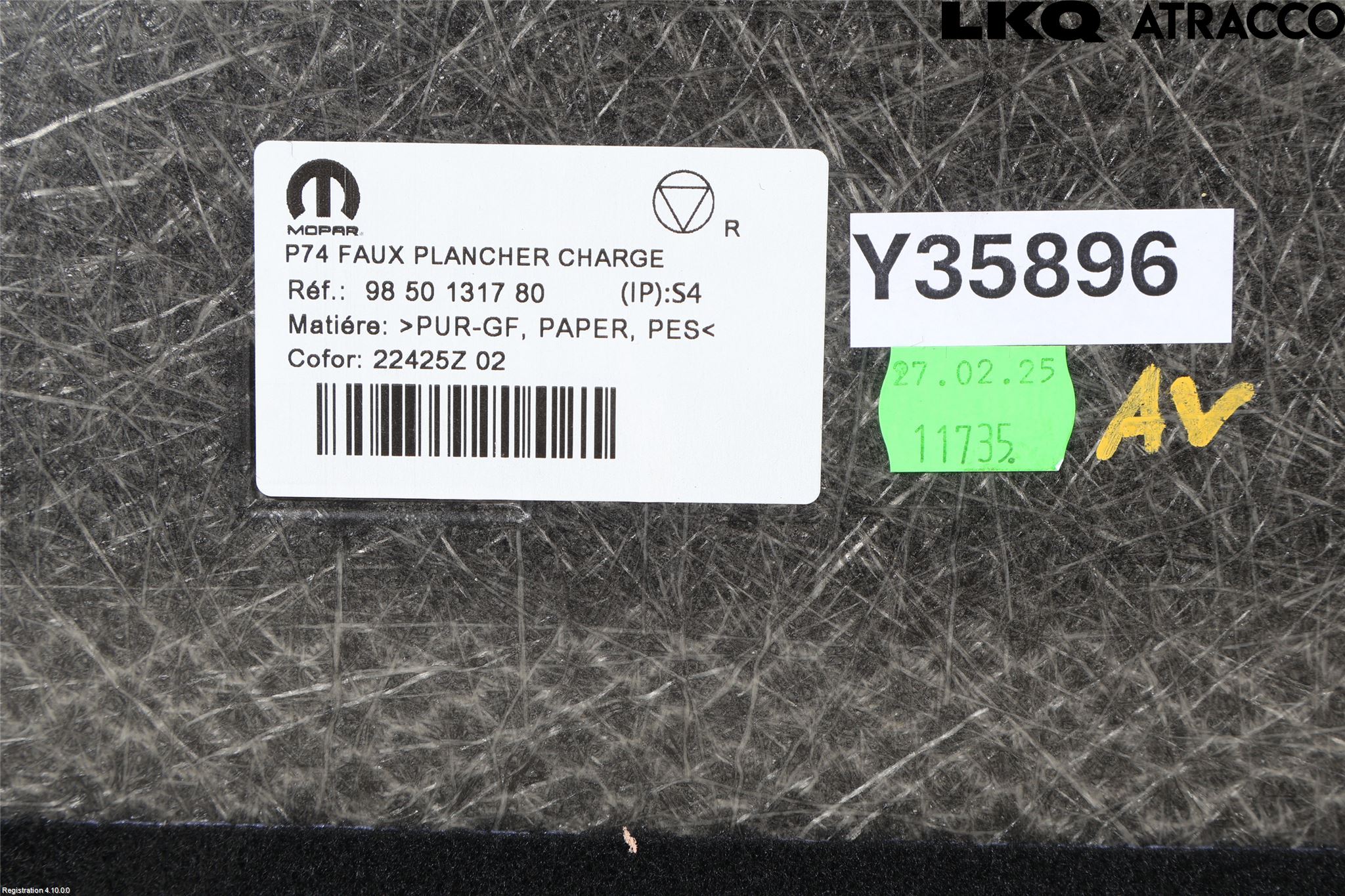 Peugeot 5008/E-5008 24- Bagage Golv