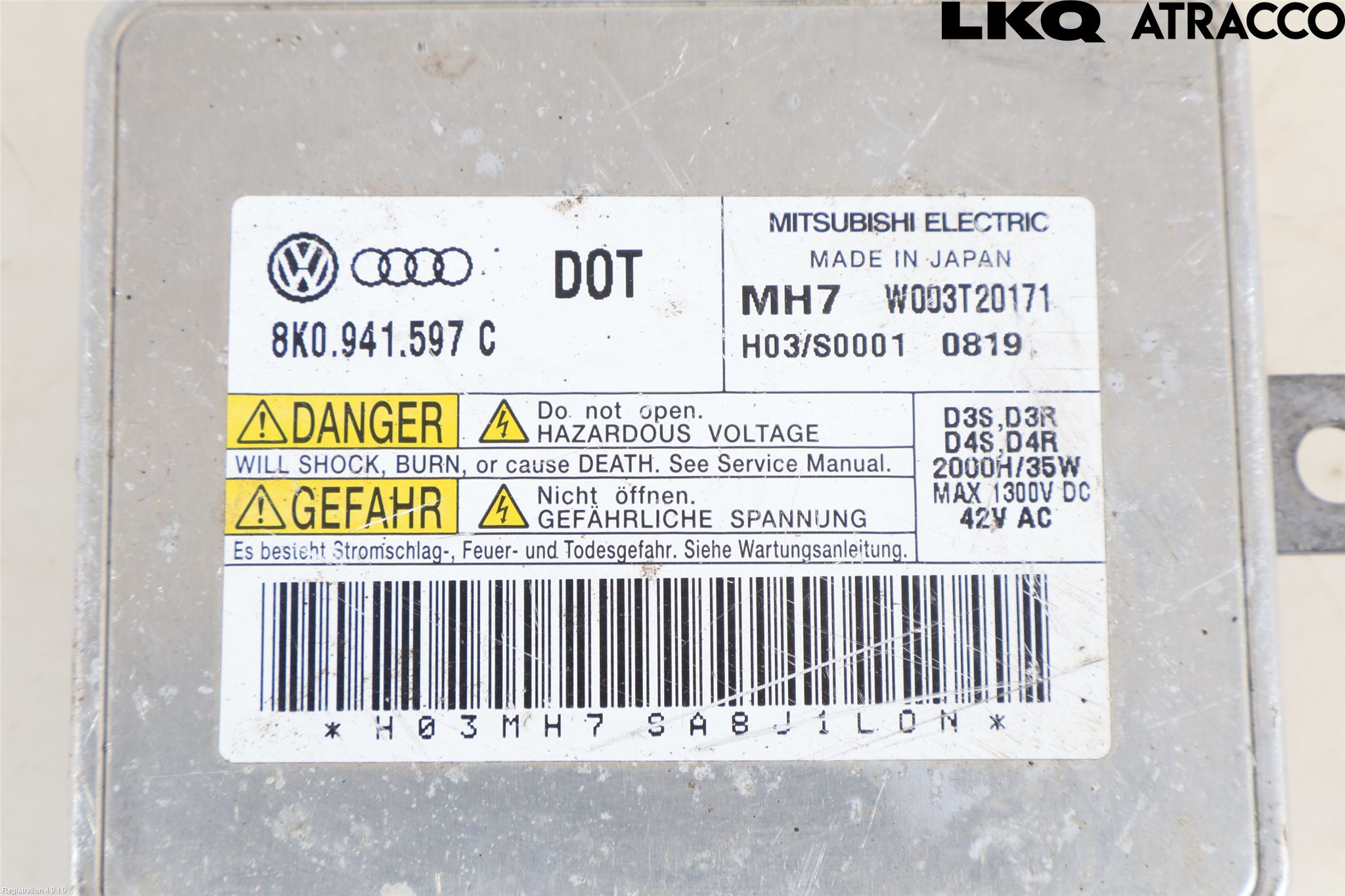 Audi A3/S3 05-13 Styrenhet Strålkastare