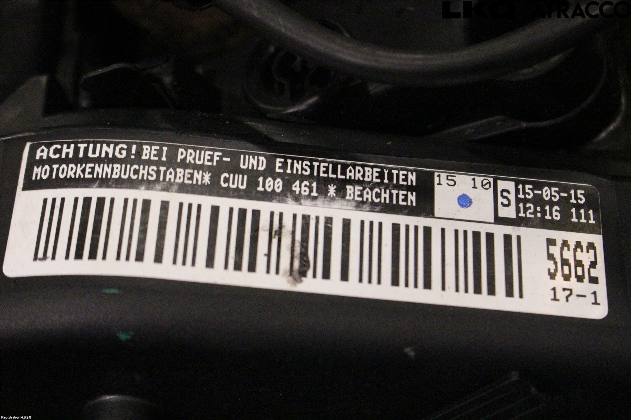 Volkswagen VW CADDY 16-20 Motor Diesel
