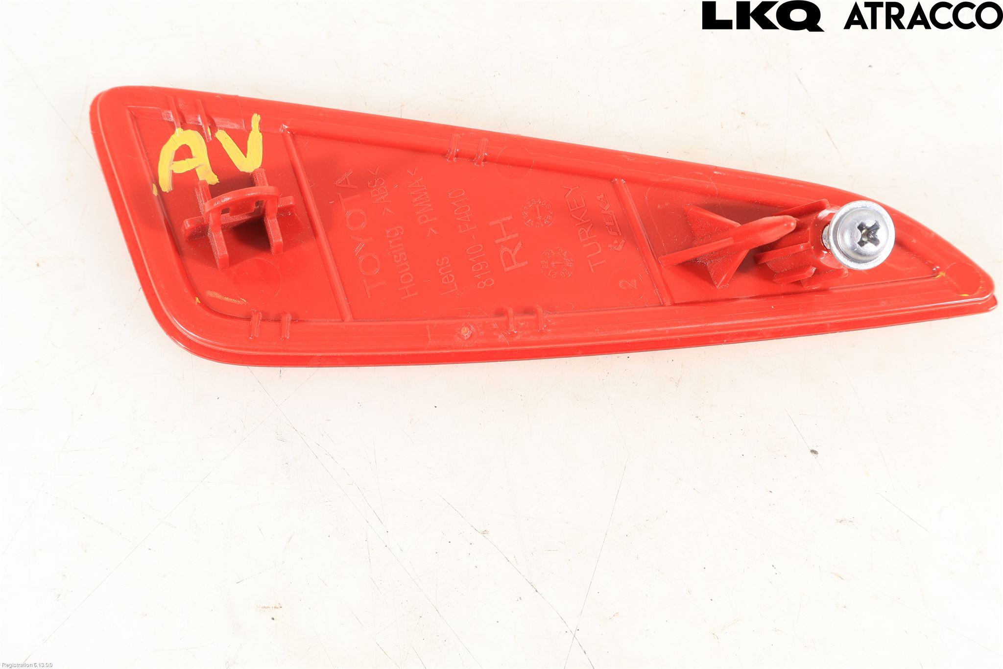 Toyota YARIS XP21 20- Dimljus/Reflex Bak