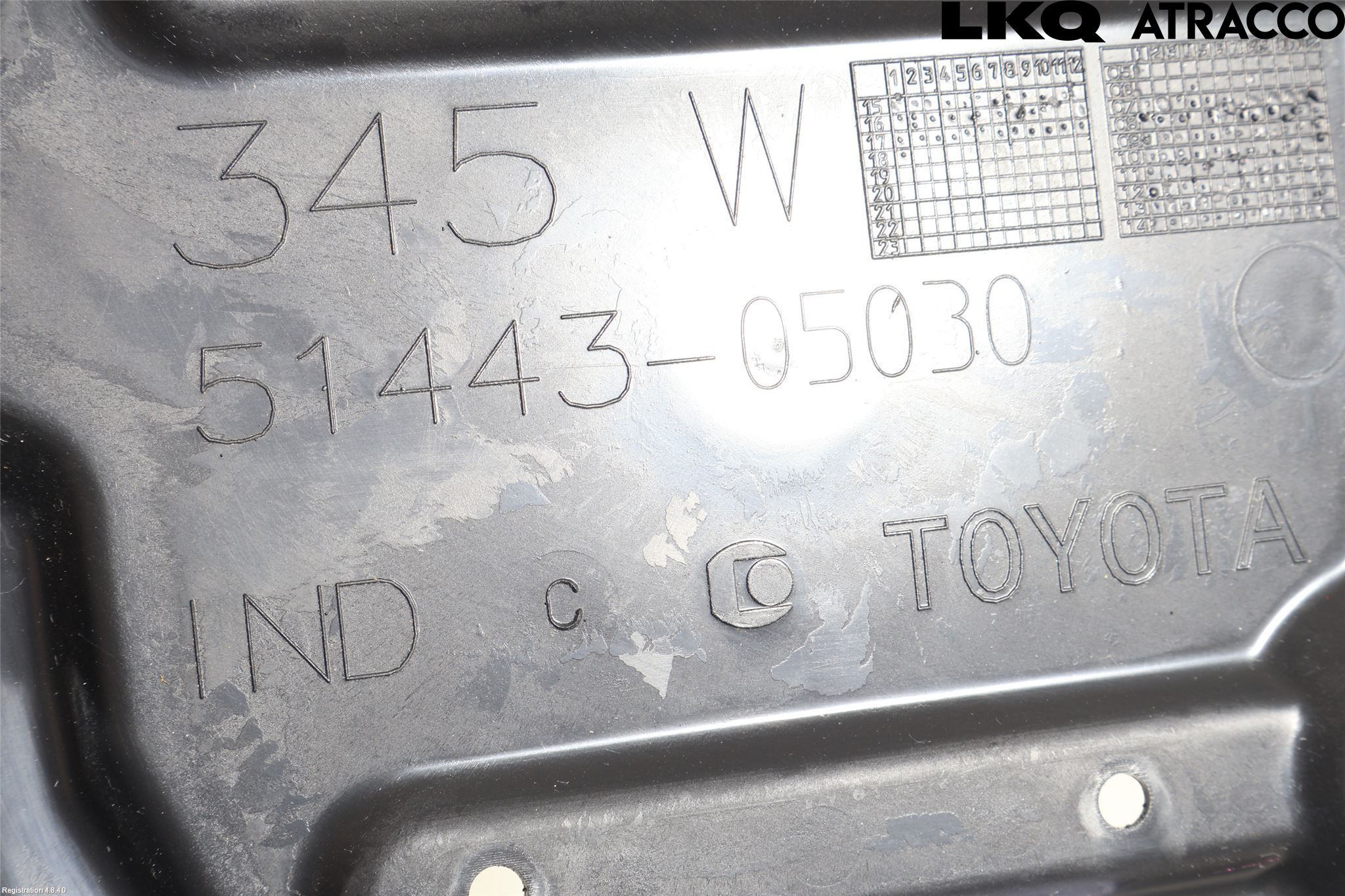 Toyota AURIS 13-19 Hasplåt Plåt-Plast