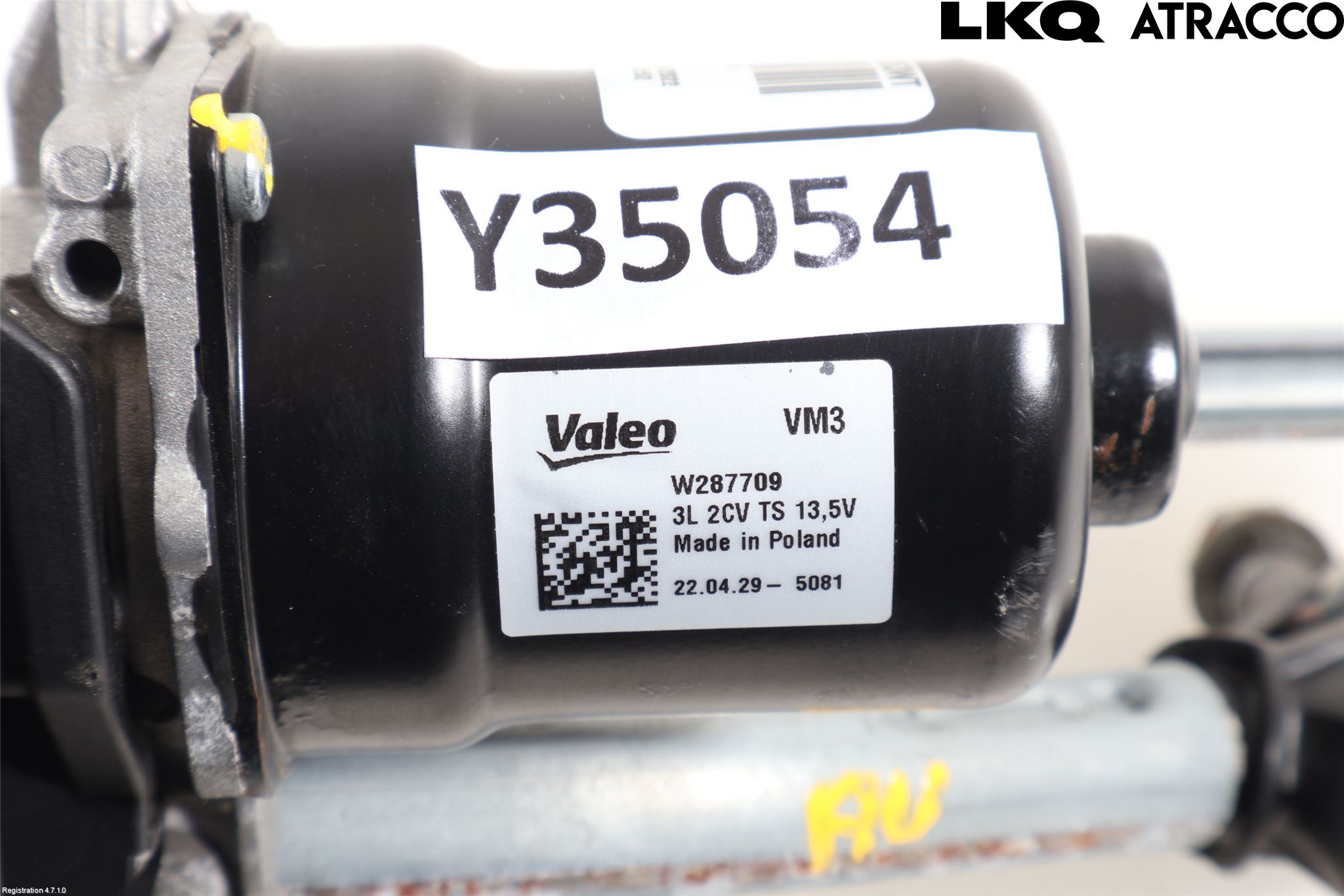 Fiat 500e 20- Torkarmekanism Vindruta