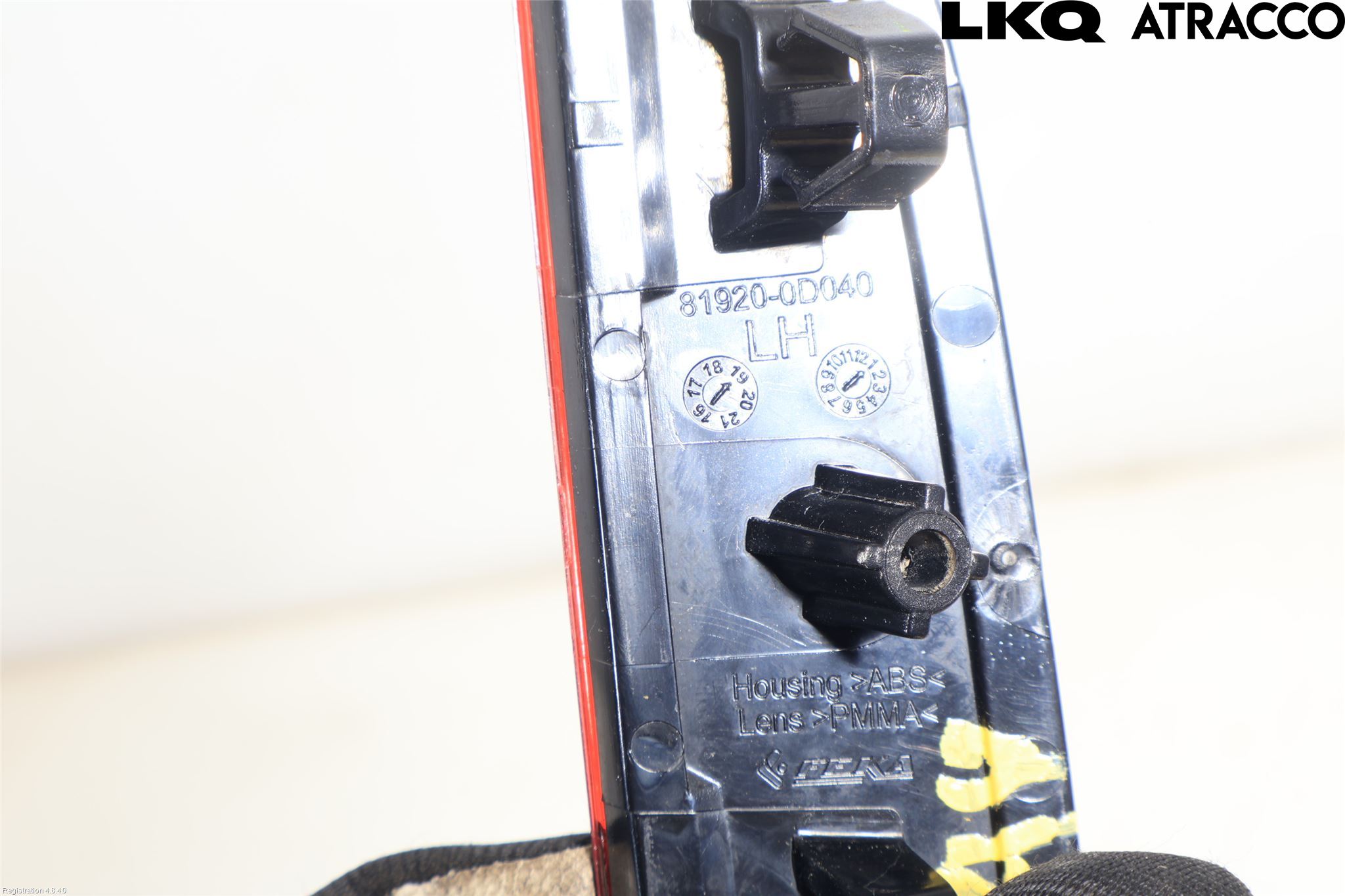 Toyota YARIS XP130 15-20 Dimljus/Reflex Bak