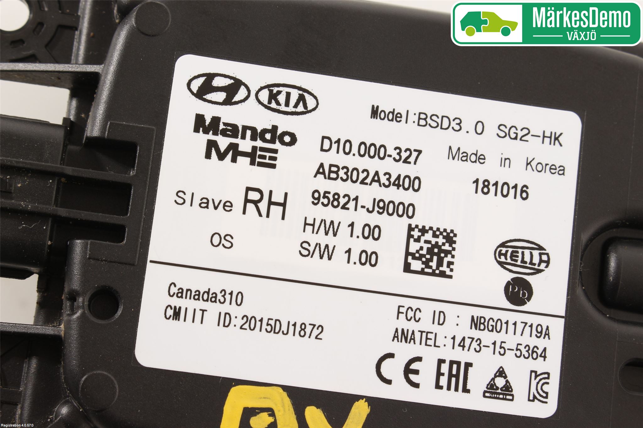 Hyundai KONA/ELECTRIC OS 18-23 Sensor Aktivt Kollisionsskydd