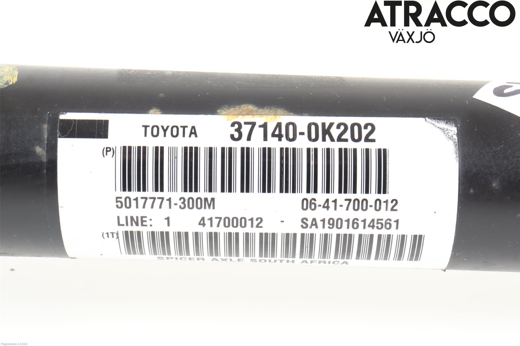 Toyota HILUX 16- Mellanaxel Främre 4Wd