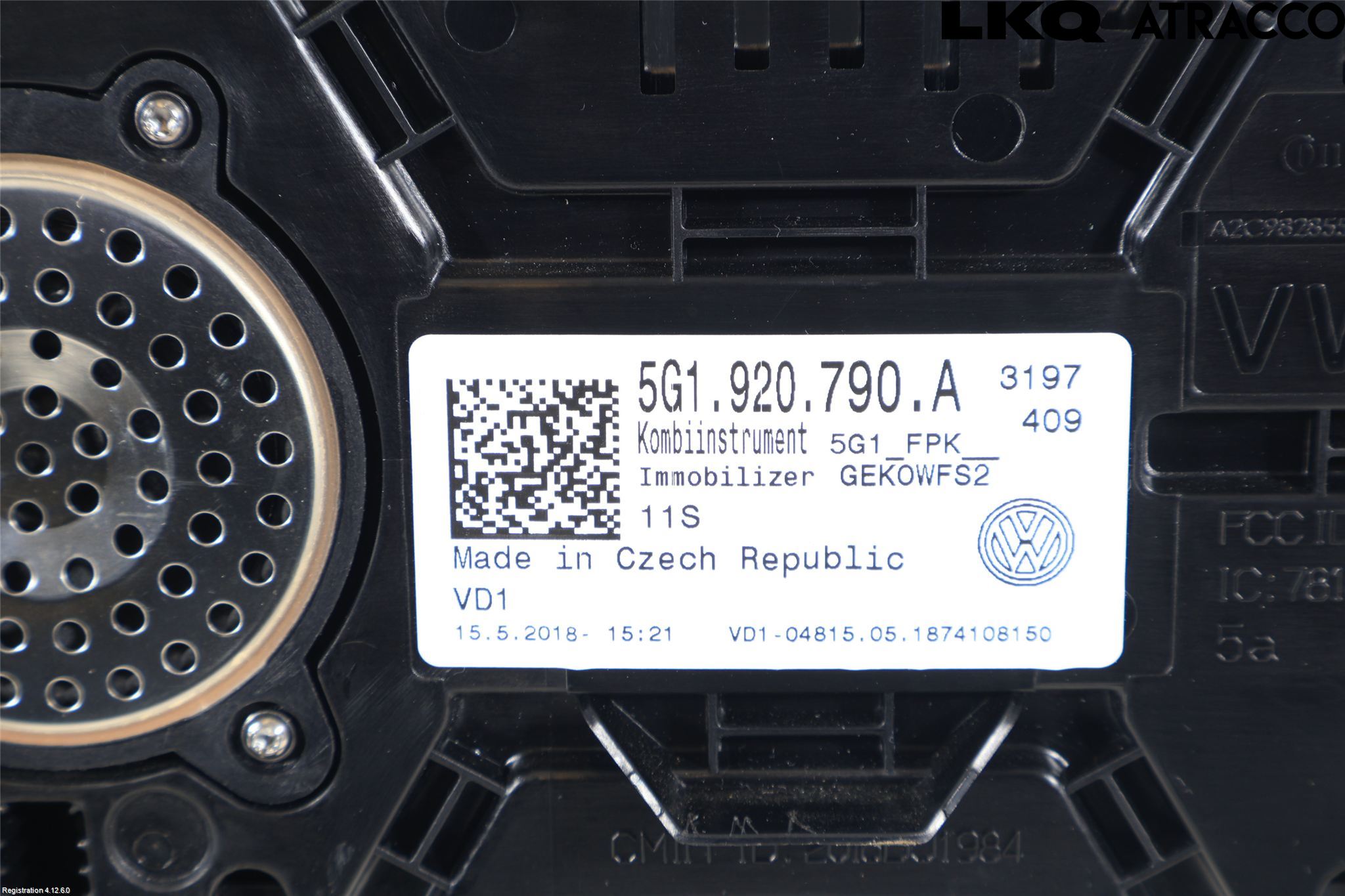 Volkswagen VW GOLF / E-GOLF VII 13-20 Instrument Komb