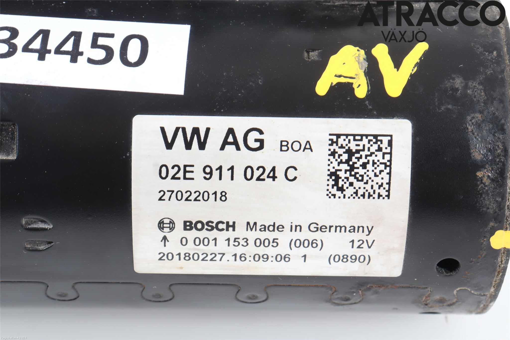 Volkswagen VW TRANSP/CARAVELLE (T6) 16-22 Startmotor Diesel