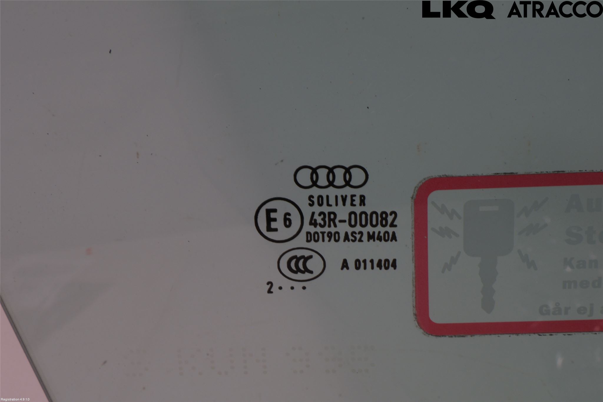 Audi A3/S3 05-13 Dörruta 2D Höger