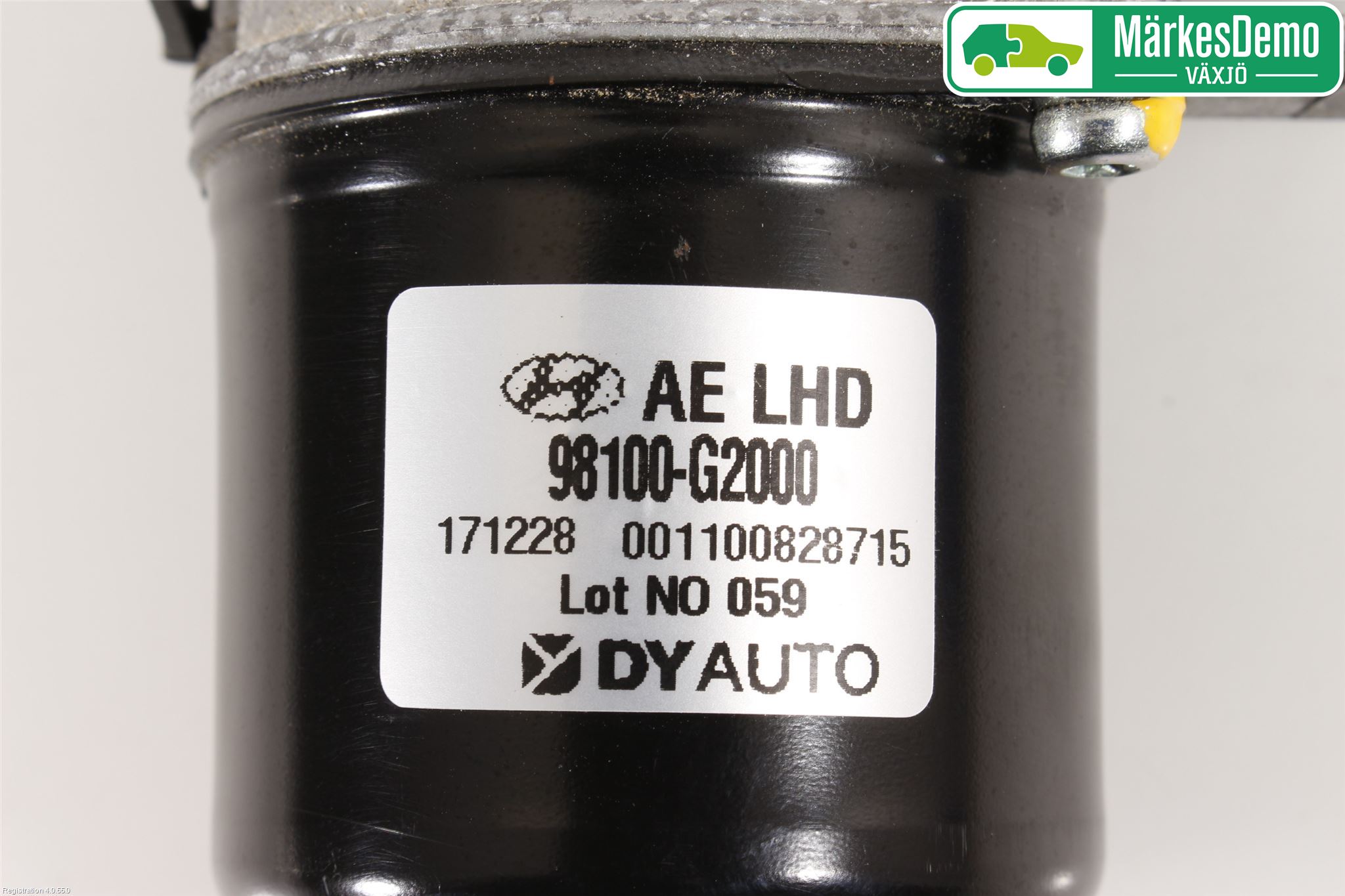 Hyundai IONIQ AE 17-22 Torkarmotor Vindruta