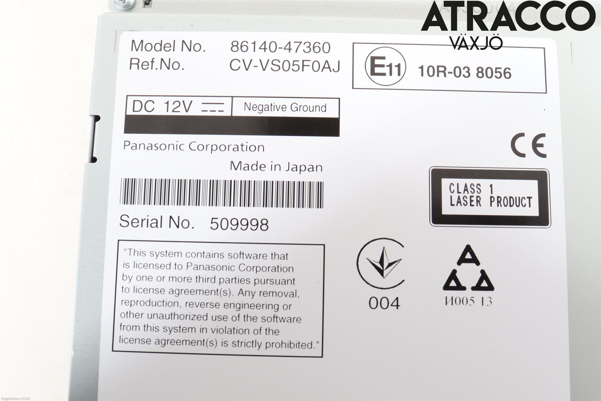 Toyota PRIUS (ZVW50) 16-21 Cd Radio - Multimediapanel