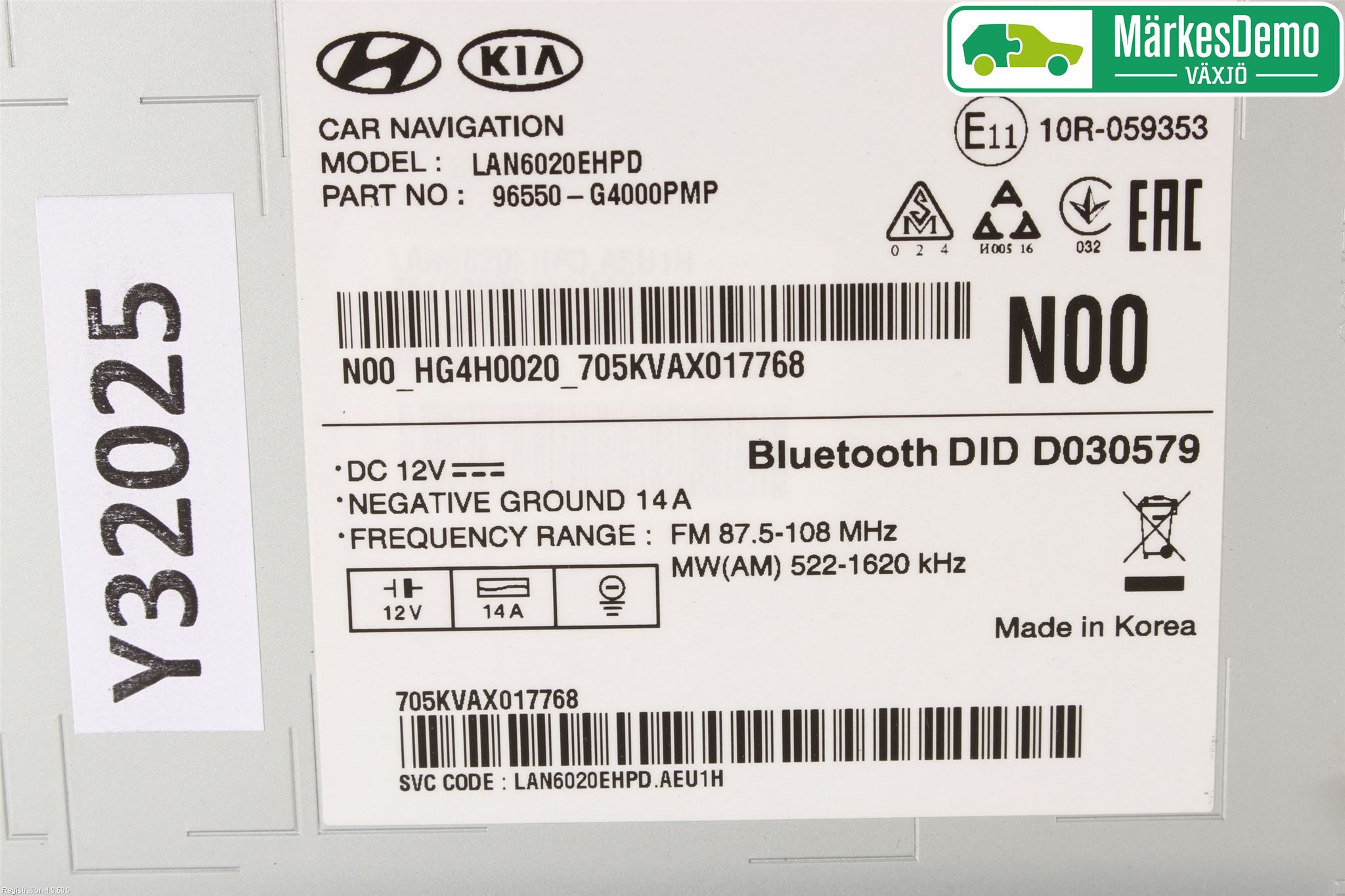 Hyundai i30 PD 17- Cd Radio - Multimediapanel