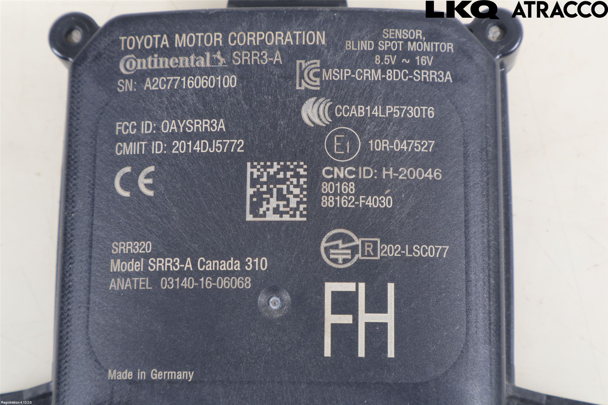 Toyota C-HR 16-23 Sensor Aktivt Kollisionsskydd