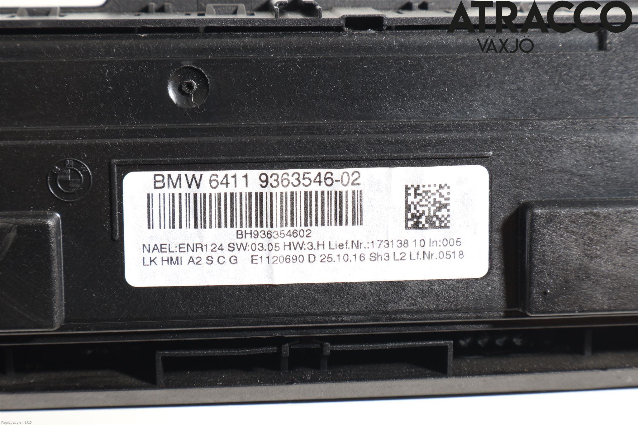 BMW 4 F32/F33/F82/F83 13-20 Ac Styrenhet Ac Manöveren