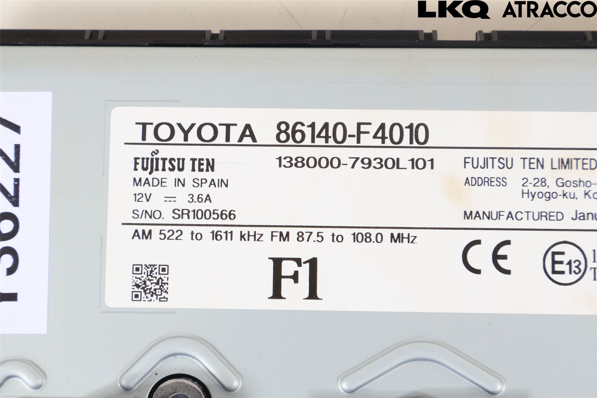 Toyota C-HR 16-23 Cd Radio - Multimediapanel