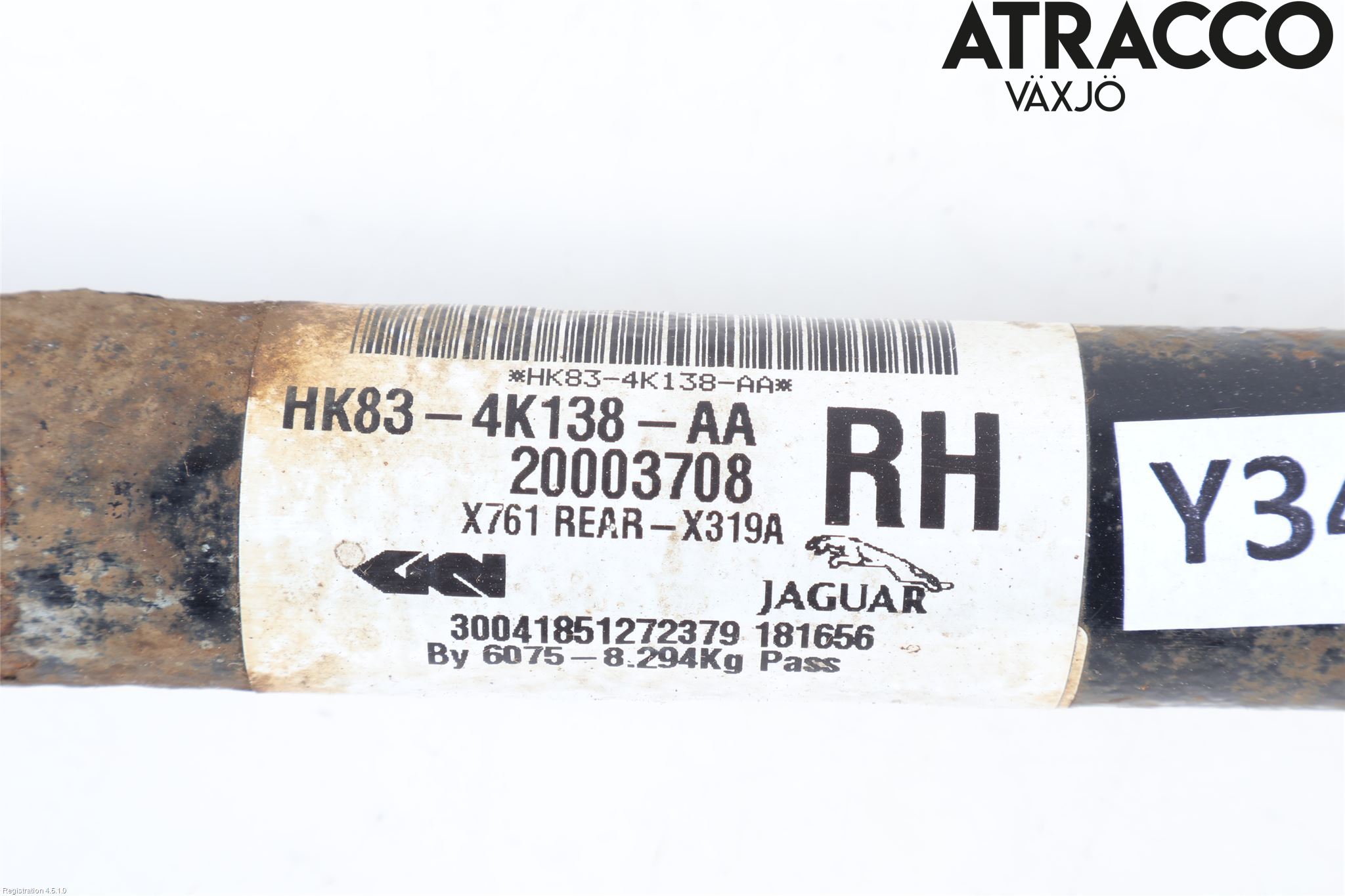 Landrover RANGE ROVER VELAR (L560) 17- Drivaxel Bak Höger