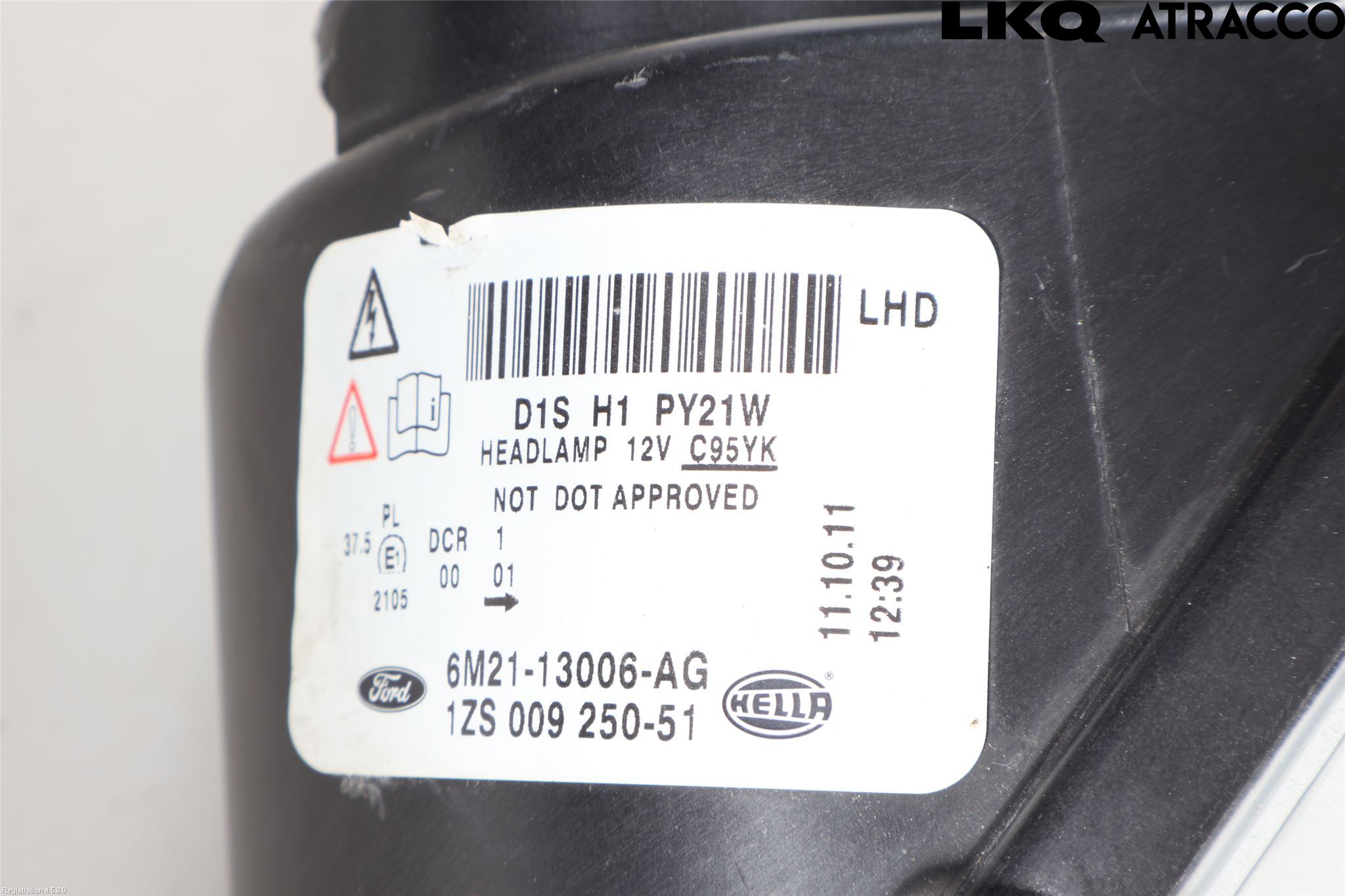 Ford S-MAX 06-15 Strålkastare Vänster