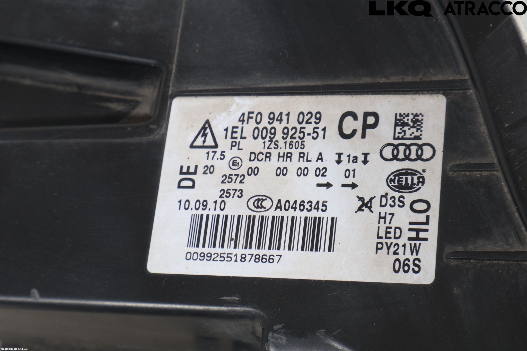 Audi A6/S6     05-11 Strålkastare Vänster