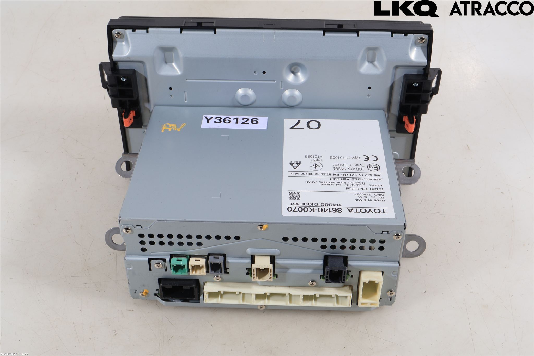 Toyota YARIS XP21 20- Cd Radio - Multimediapanel