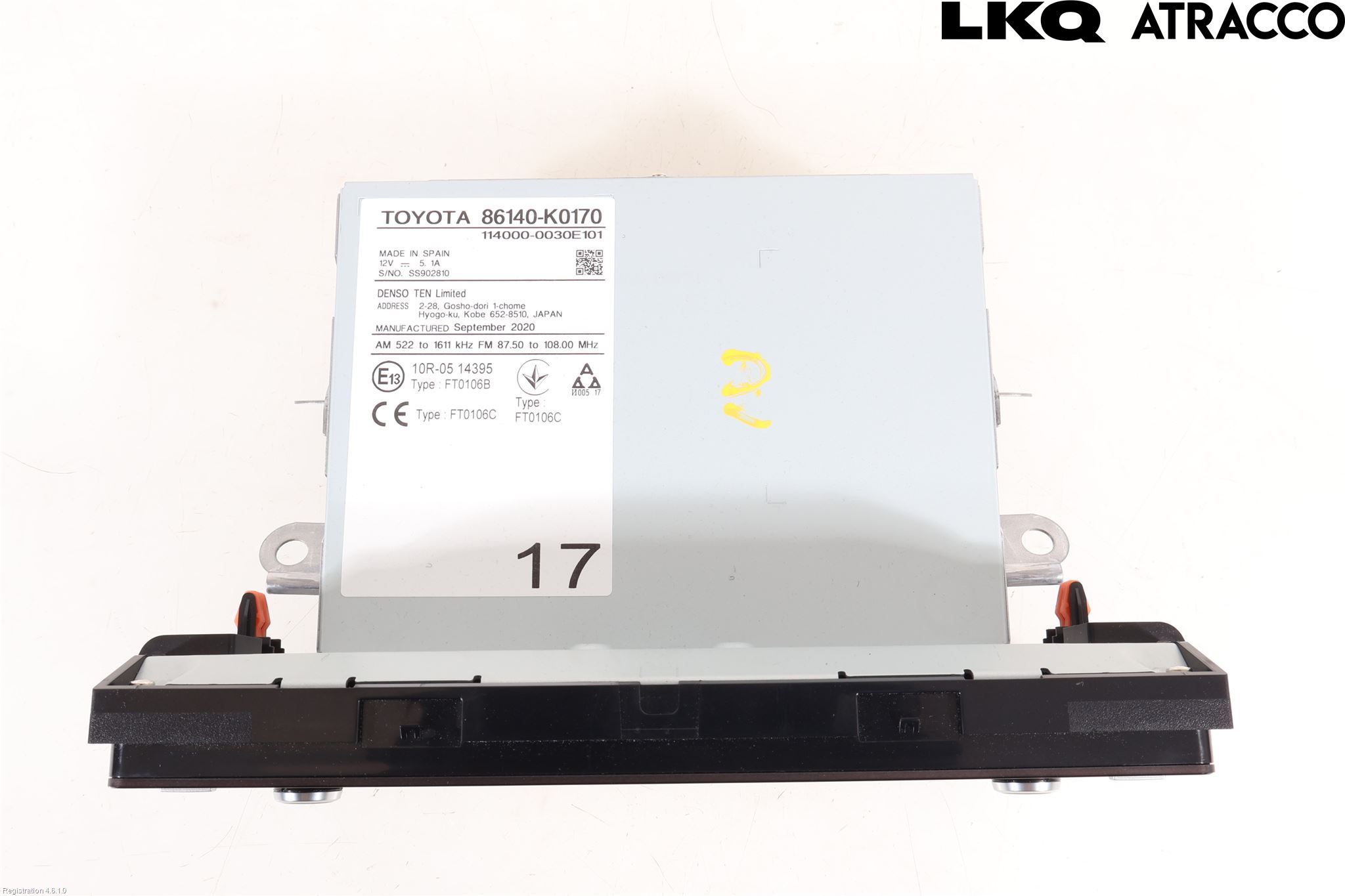 Toyota YARIS XP21 20- Cd Radio - Multimediapanel