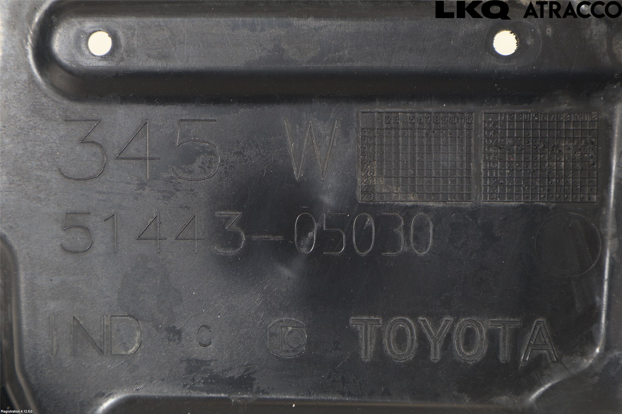 Toyota AURIS 13-19 Hasplåt Plåt-Plast