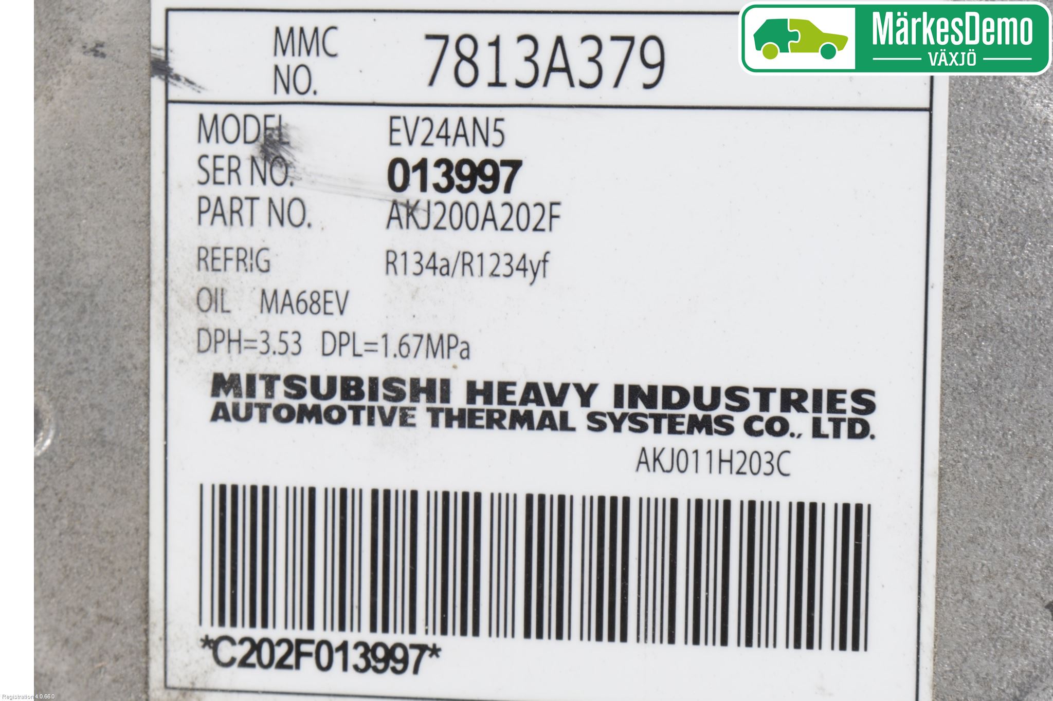 Mitsubishi OUTLANDER 13-21 Ac Kompressor