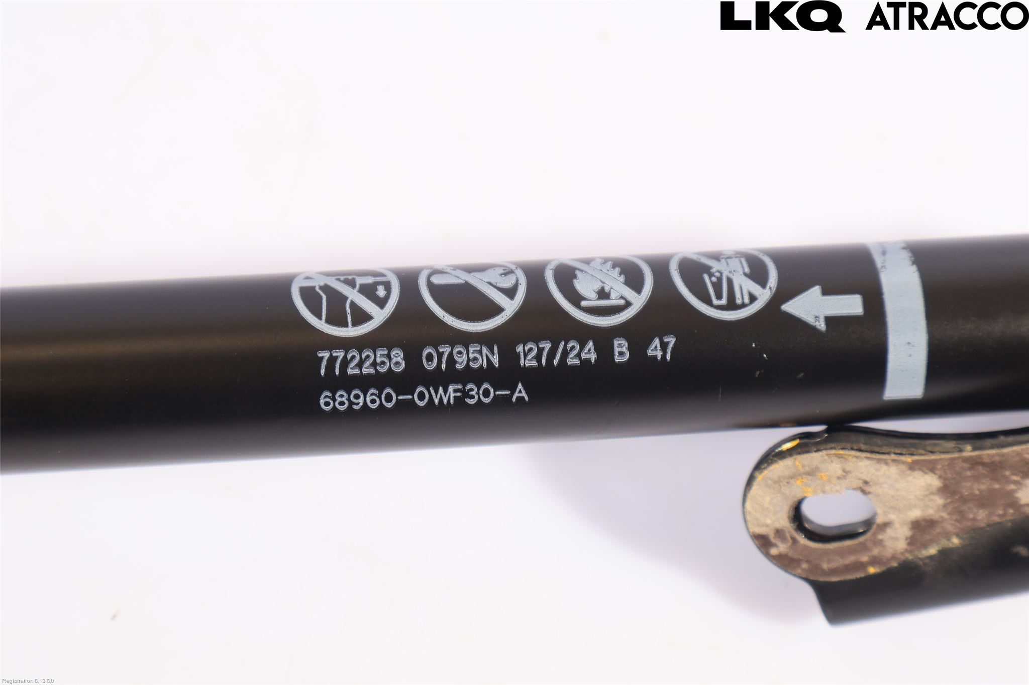Toyota bZ4X EA10 22- Gasfjäder Baklucka