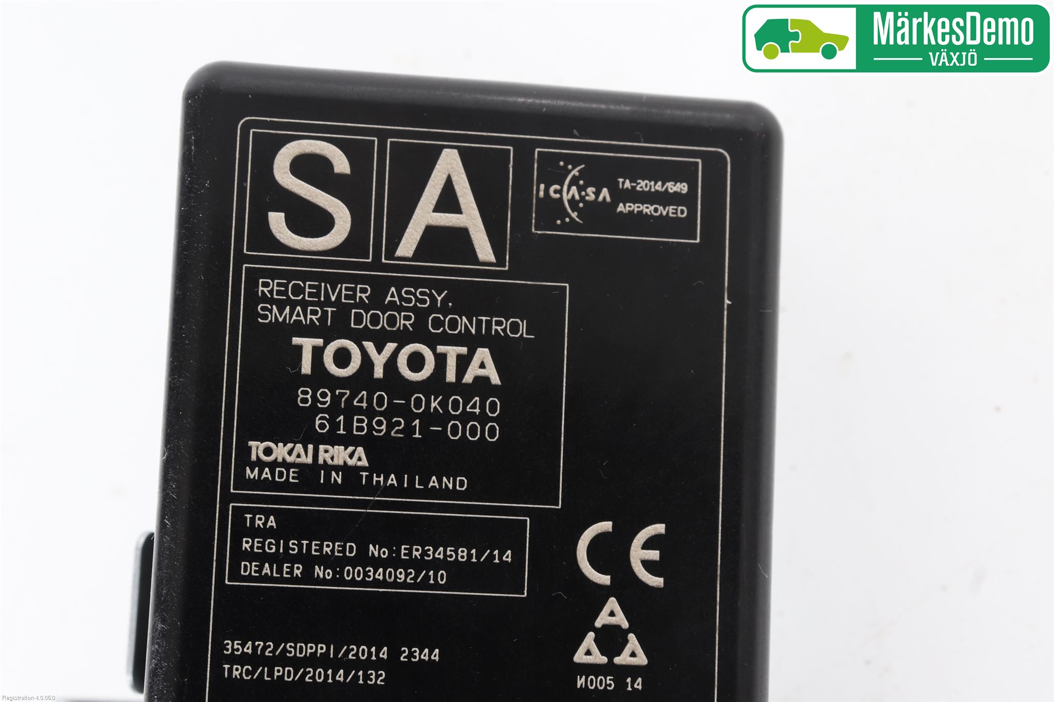 Toyota HILUX 16- Styrenhet Nyckellöst System