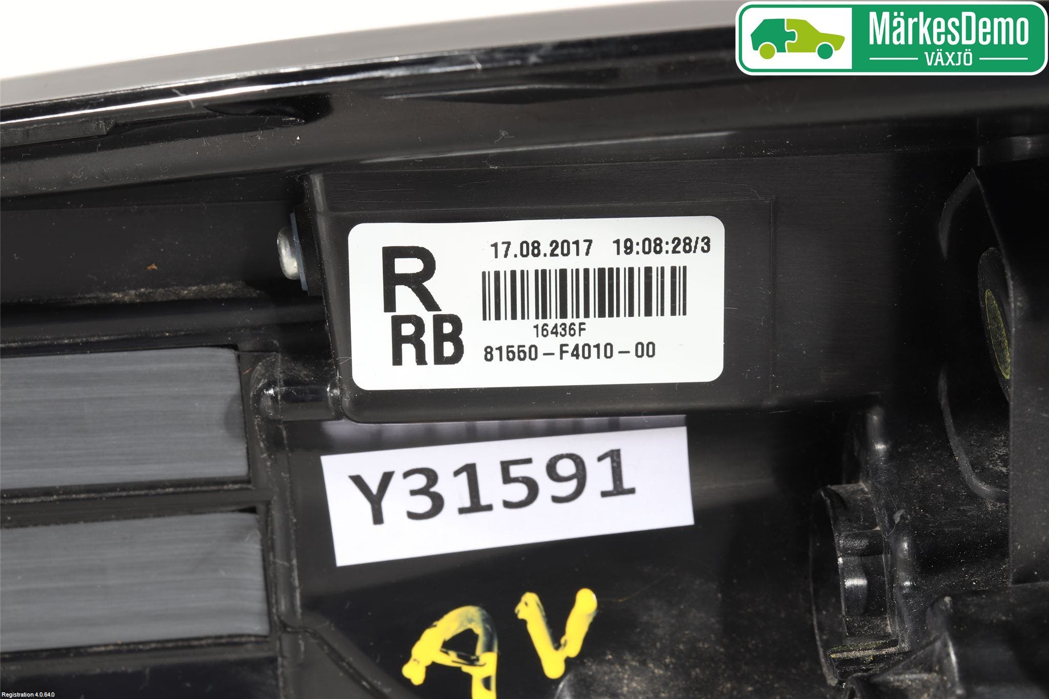 Toyota C-HR 16-23 Bakljus Höger