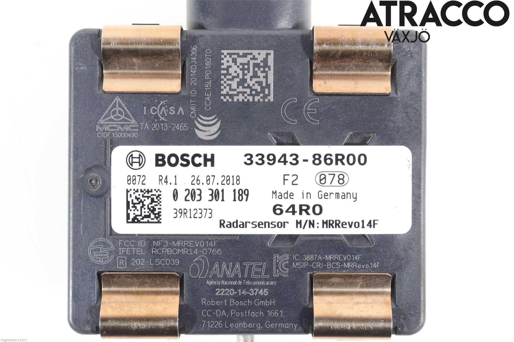 Suzuki VITARA 15- Sensor Aktivt Kollisionsskydd