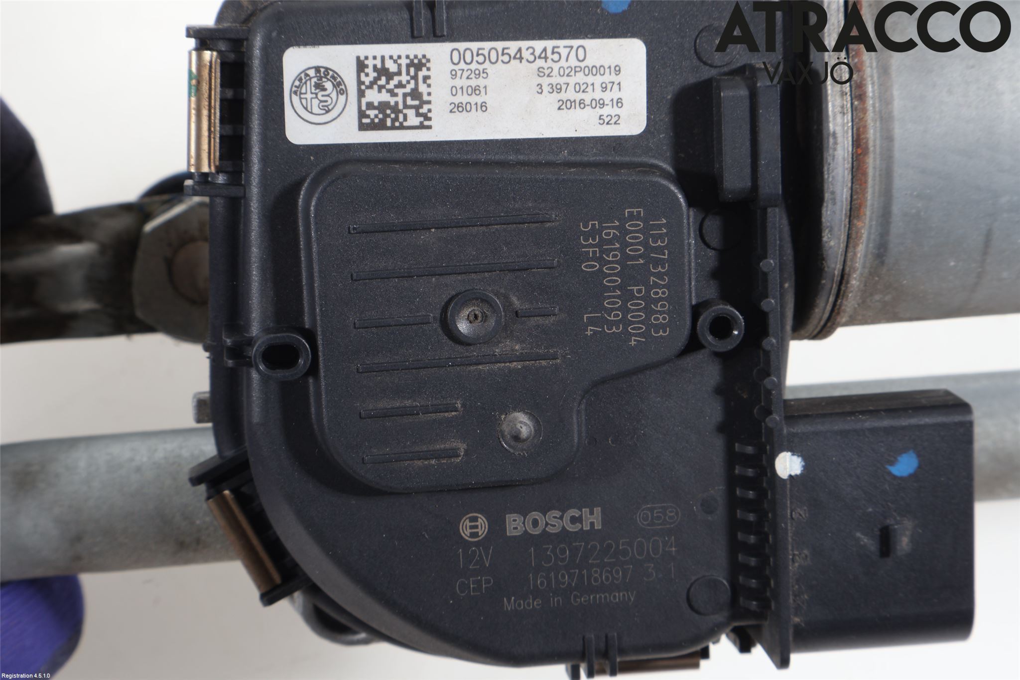 Alfa GIULIA Torkarmekanism Vindruta