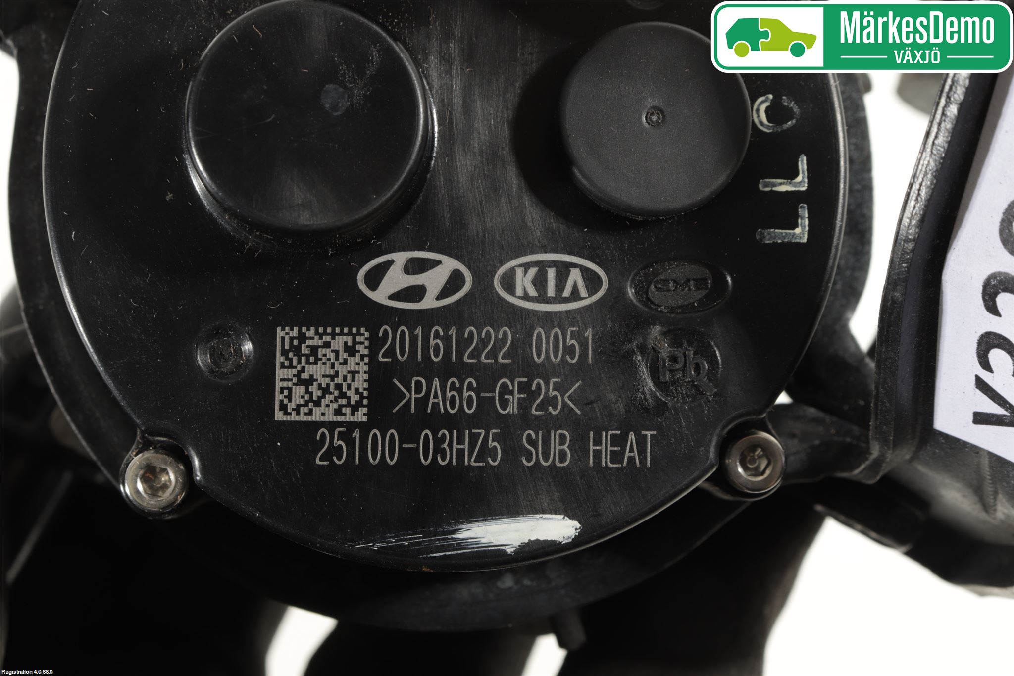 Kia NIRO (DE) 17-22 Värme Cirkulationspump