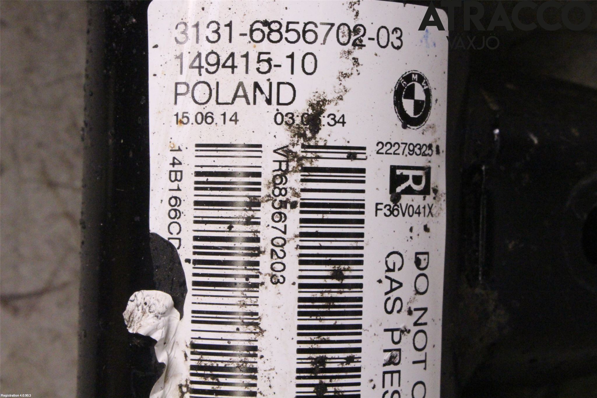 BMW 4 F32/F33/F82/F83 13-20 Fjäderben Fram Höger