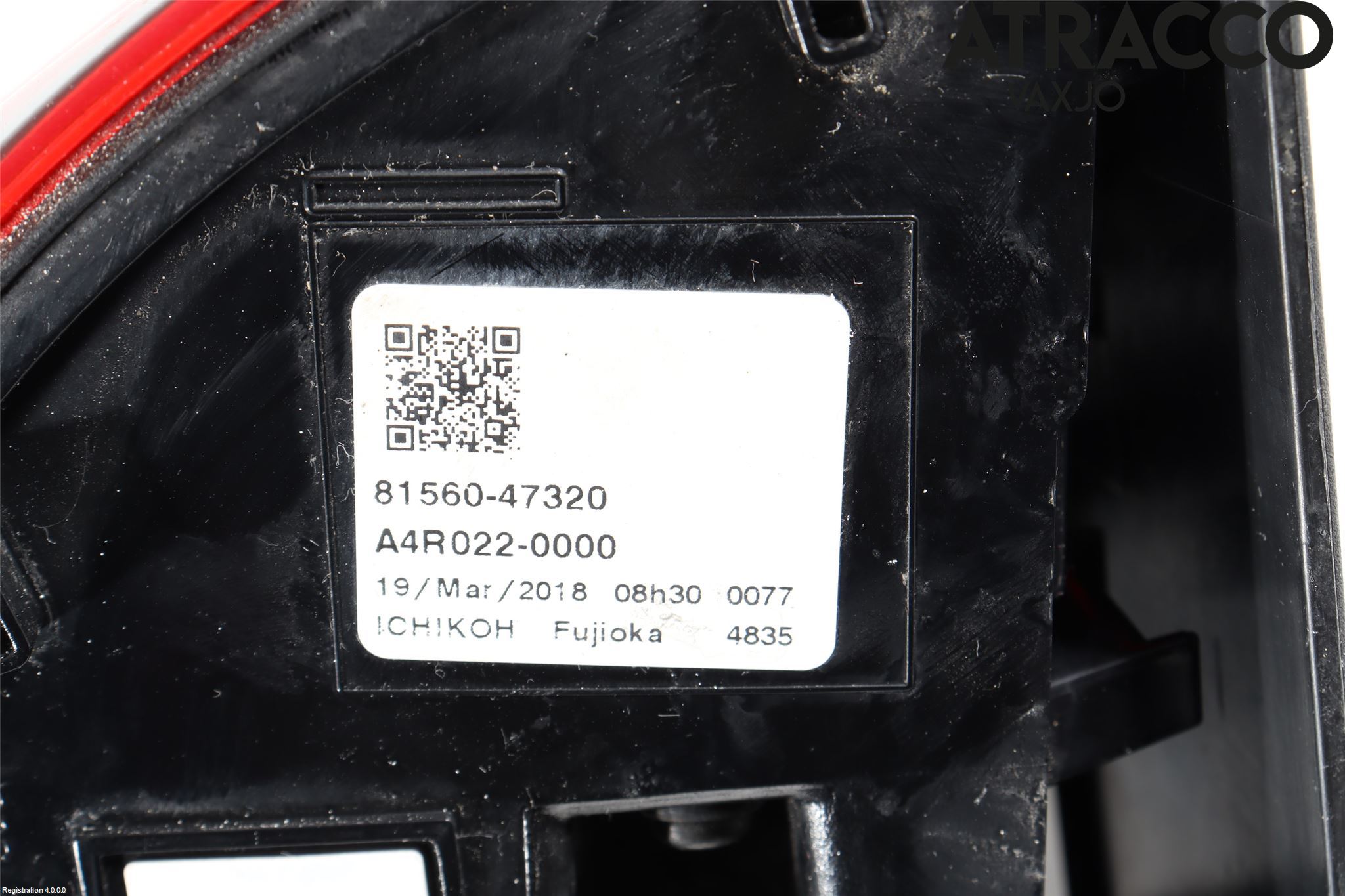 Toyota PRIUS (ZVW50) 16-21 Bakljus Vänster