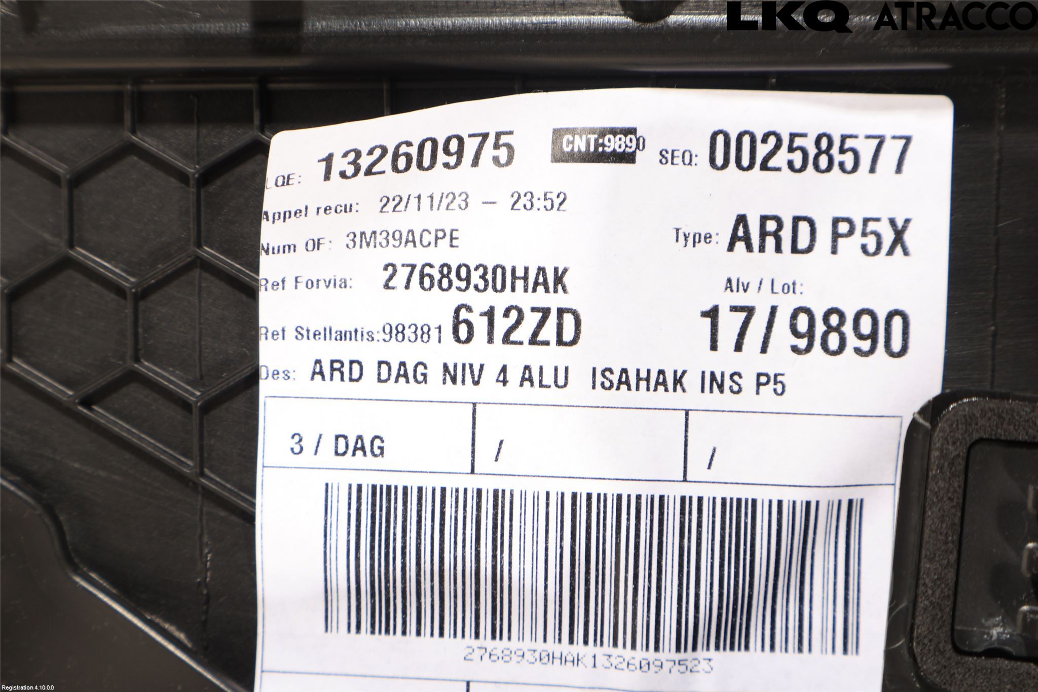 Peugeot 308/E-308 21- Dörrklädsel Hö