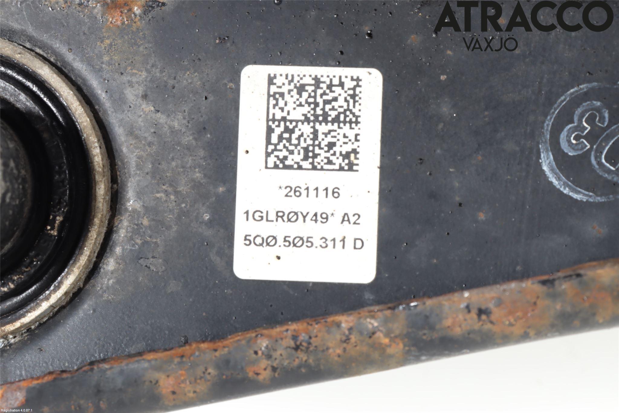 Volkswagen VW GOLF / E-GOLF VII 13-20 Bärarm Bak Vänster