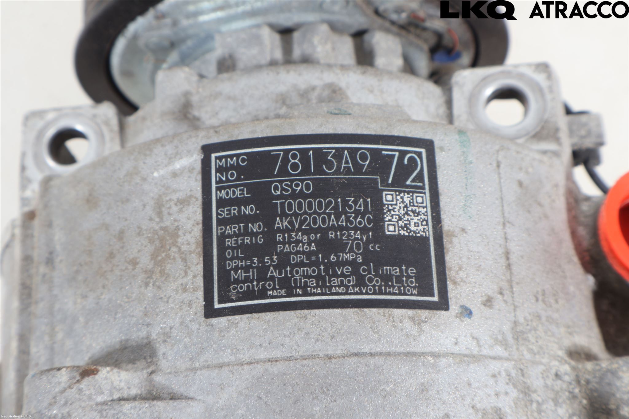 Mitsubishi ASX 10-22 Ac Kompressor