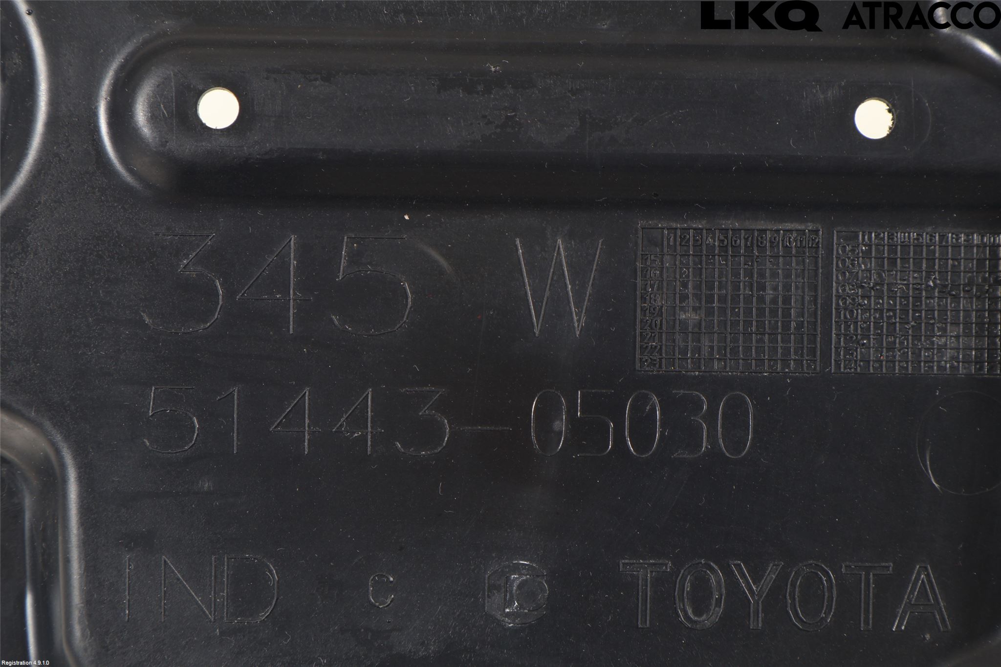 Toyota AURIS 13-19 Hasplåt Plåt-Plast