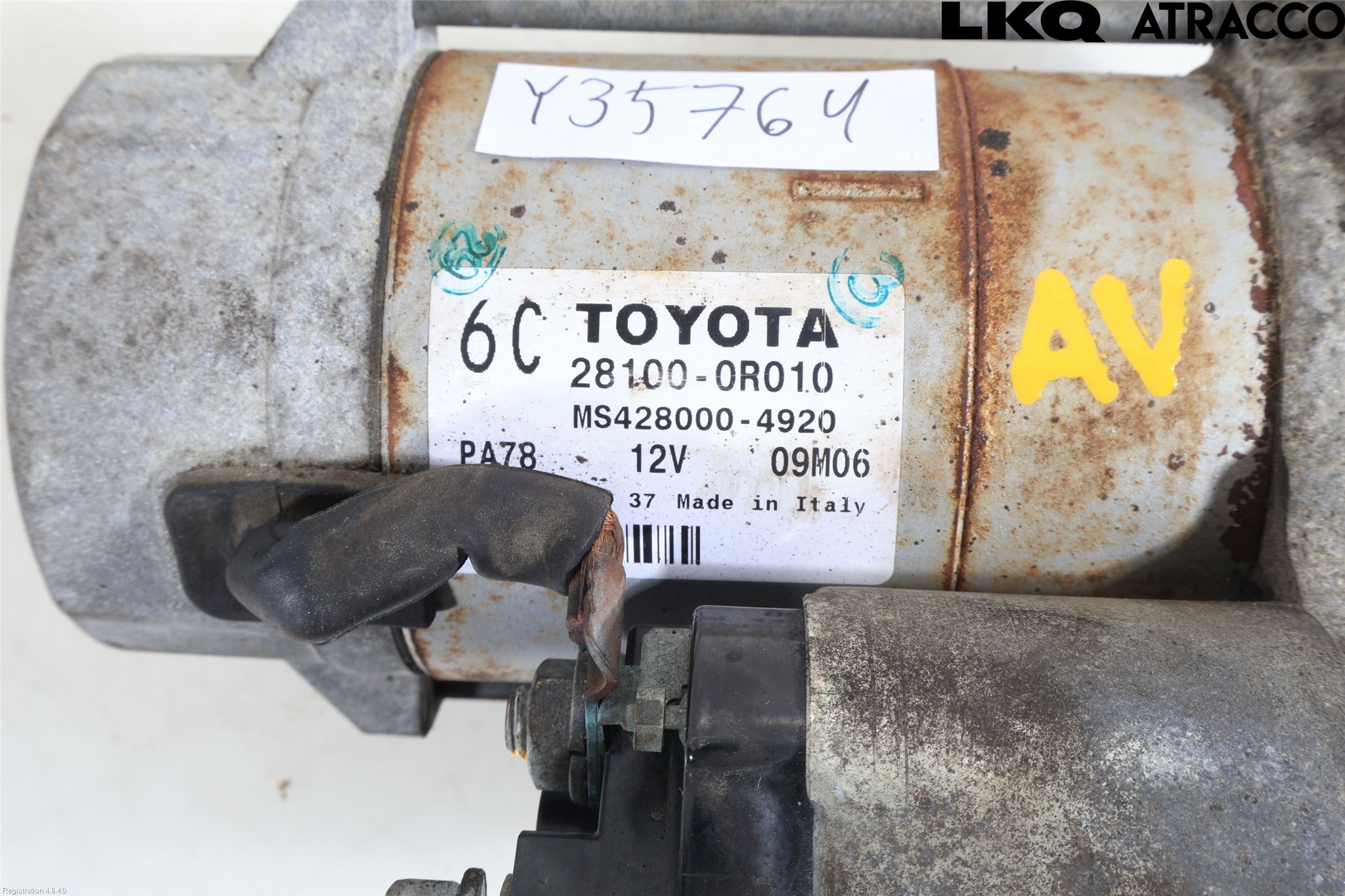 Toyota AURIS 10-12 Startmotor Diesel