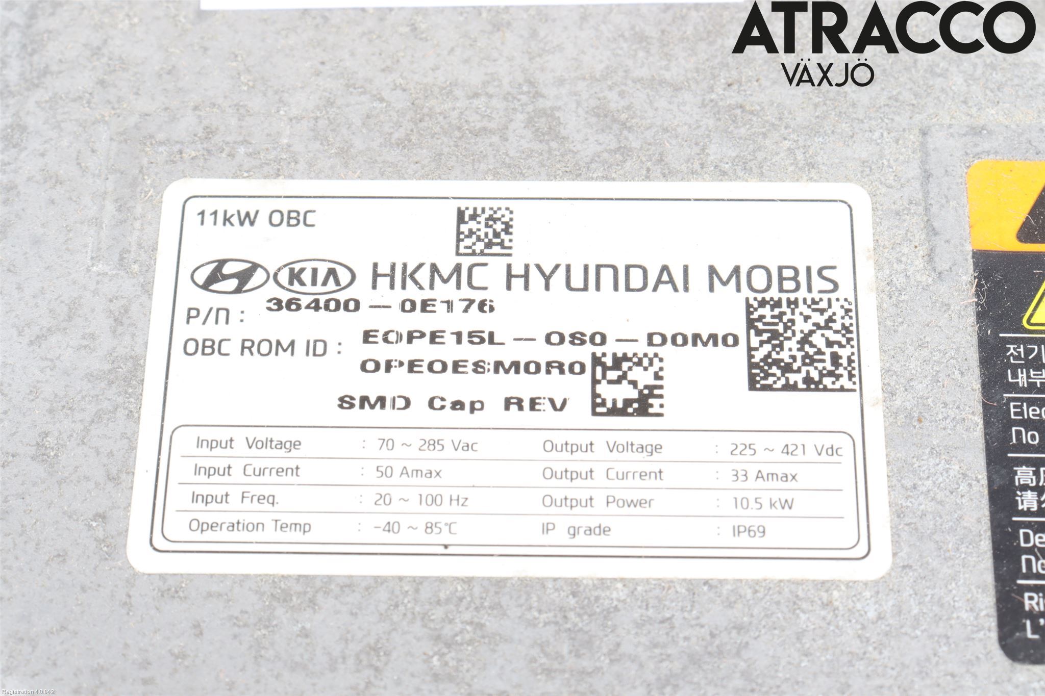 Hyundai KONA/ELECTRIC OS 18-23 Batteriladdare Högspänning