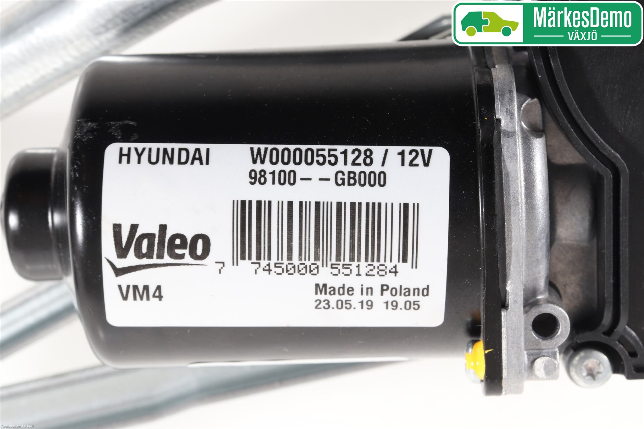 Hyundai i20 GB 15-20 Torkarmekanism Vindruta