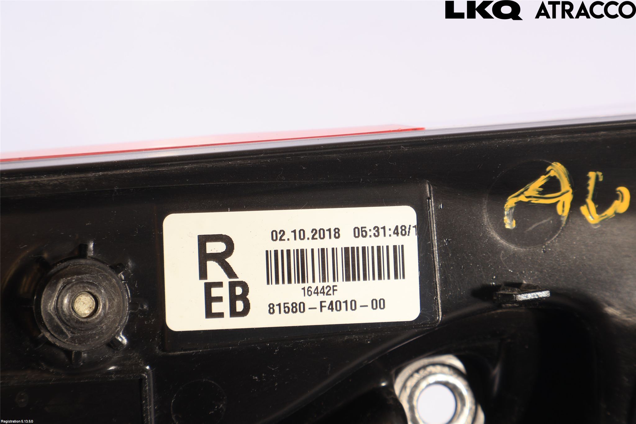 Toyota C-HR 16-23 Bakljus Lucka Hö
