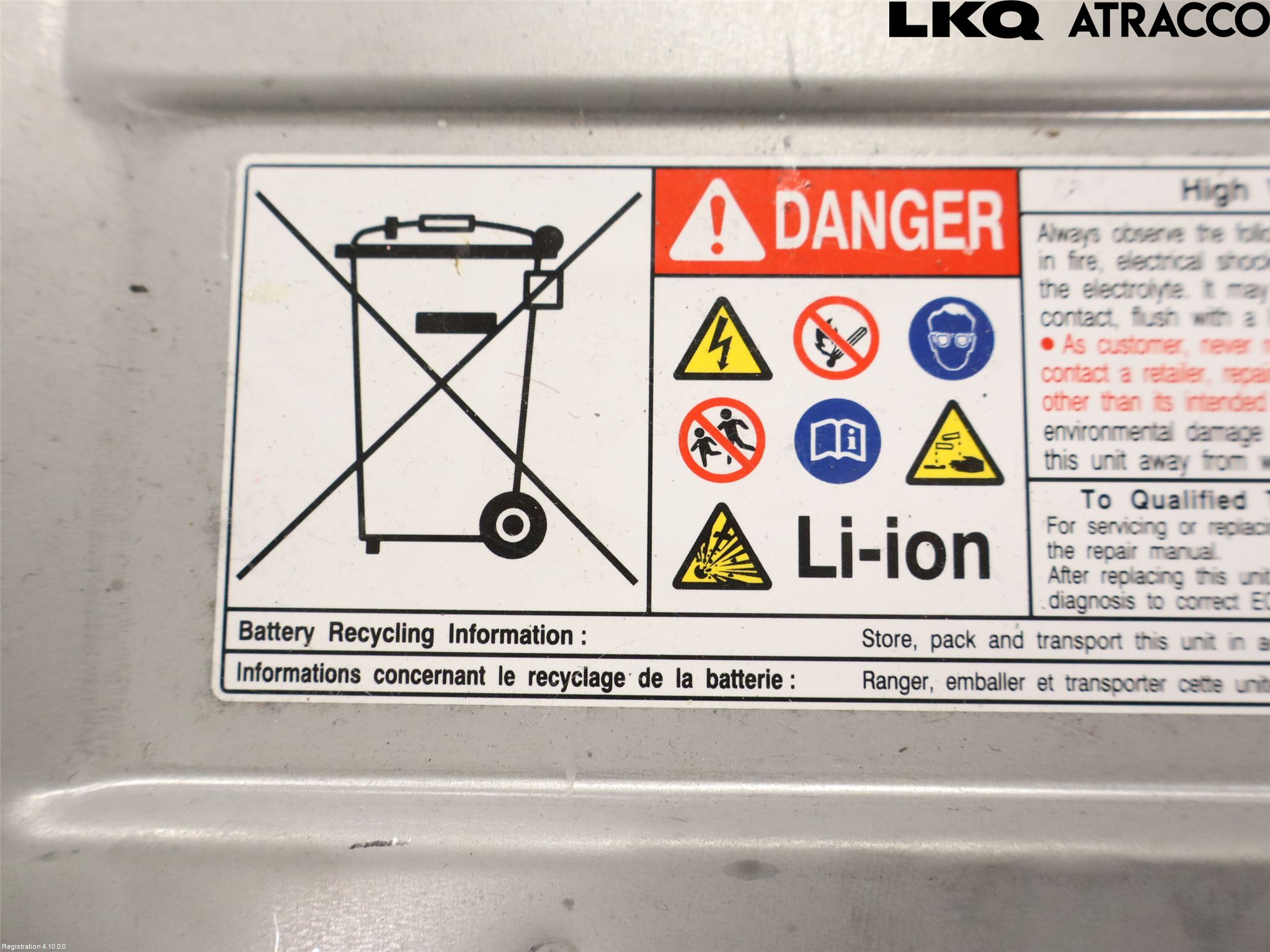 Toyota YARIS XP21 20- Batteri Högspänning
