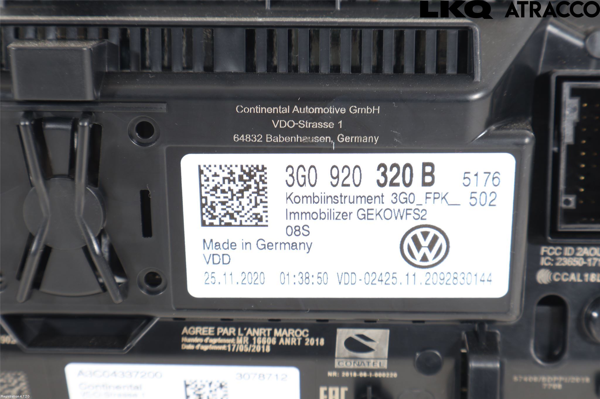 Volkswagen VW ARTEON 17- Instrument Komb