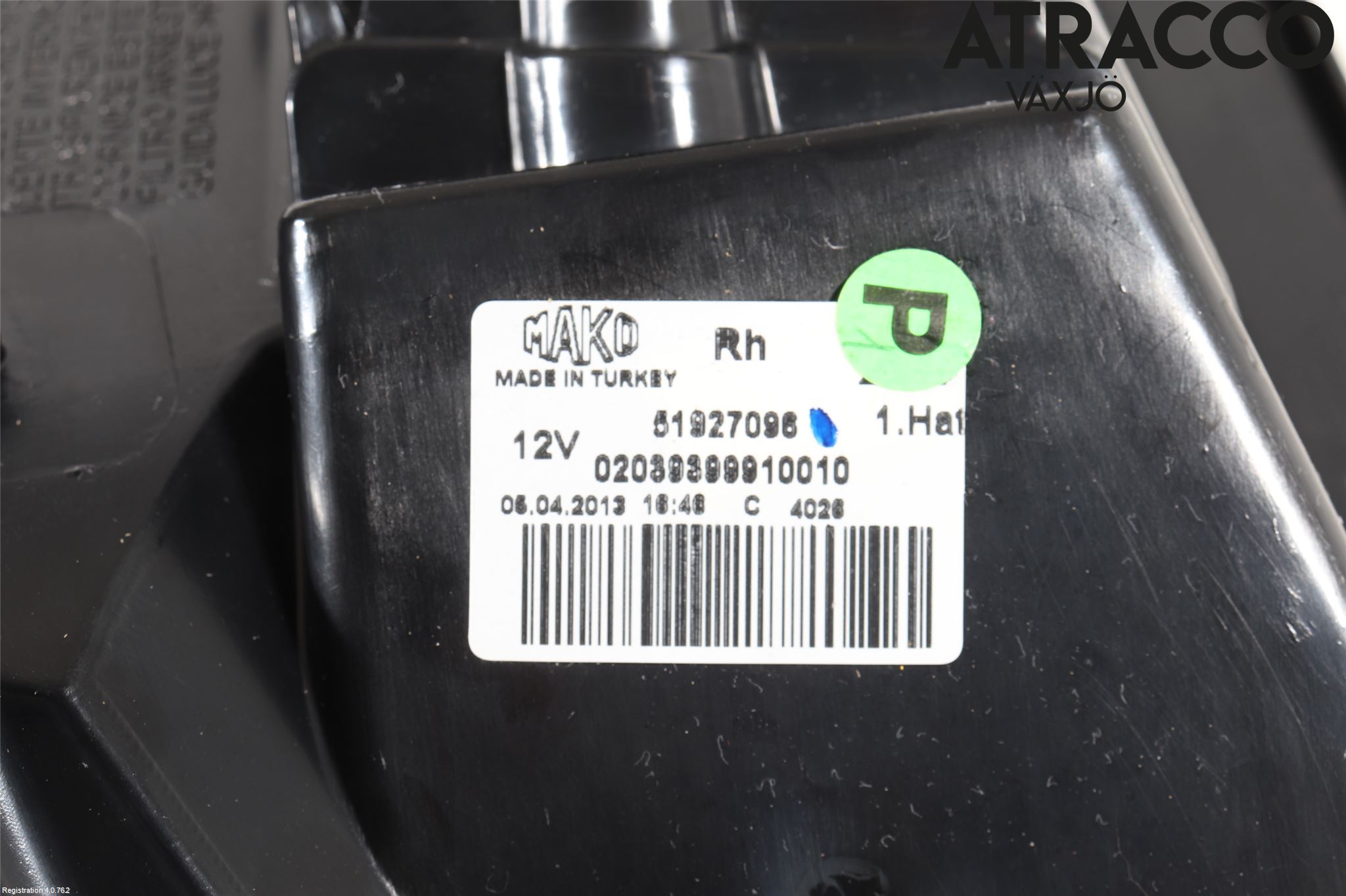 Fiat PUNTO 00-18 Bakljus Höger