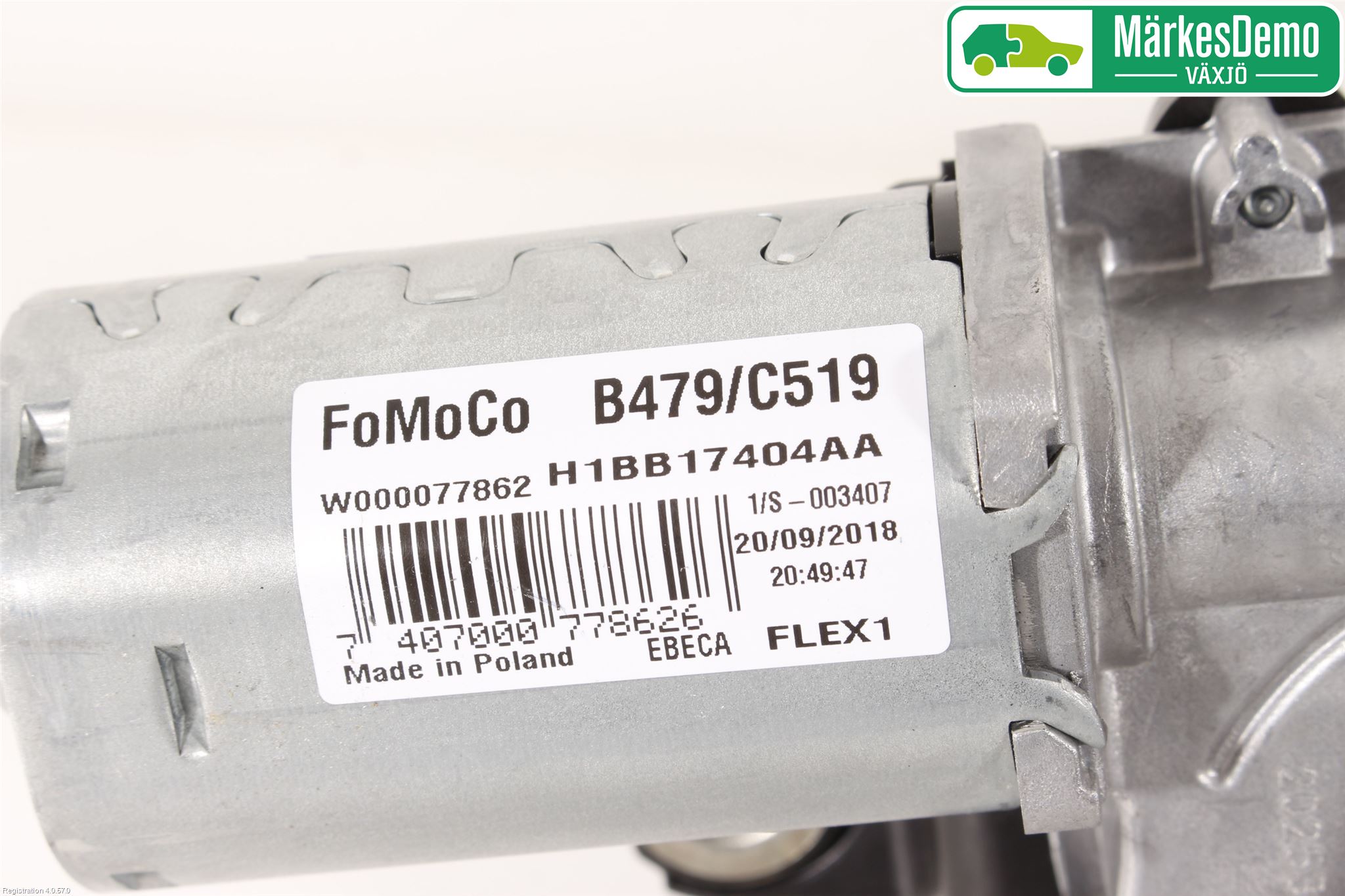 Ford FIESTA (VII) 18-23 Torkarmotor Baklucka