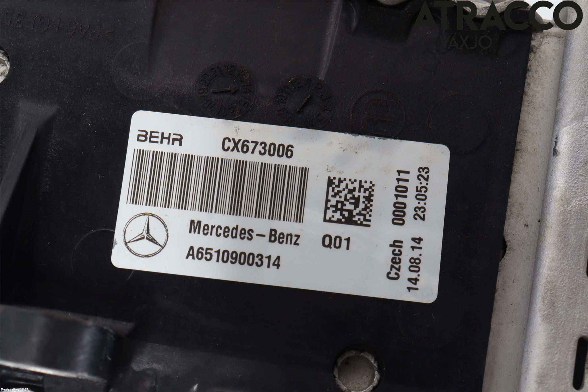 Mercedes-Benz MB C-KLASS (W205) 14-21 Laddluft-Intercooler Kyl