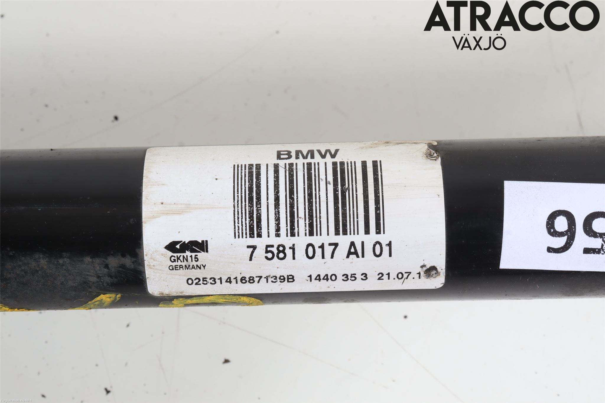 BMW 5 F10/F11/F18 09-17 Drivaxel Bak Vänster